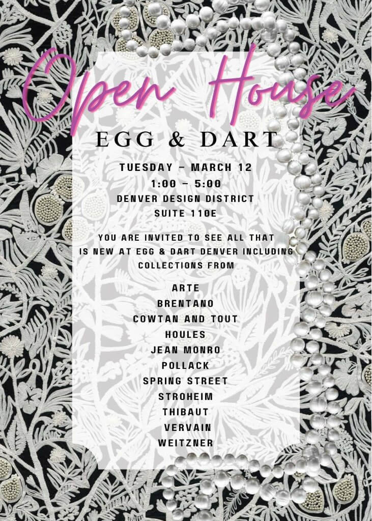 March Newsletter Egg Dart Open House 731x1024